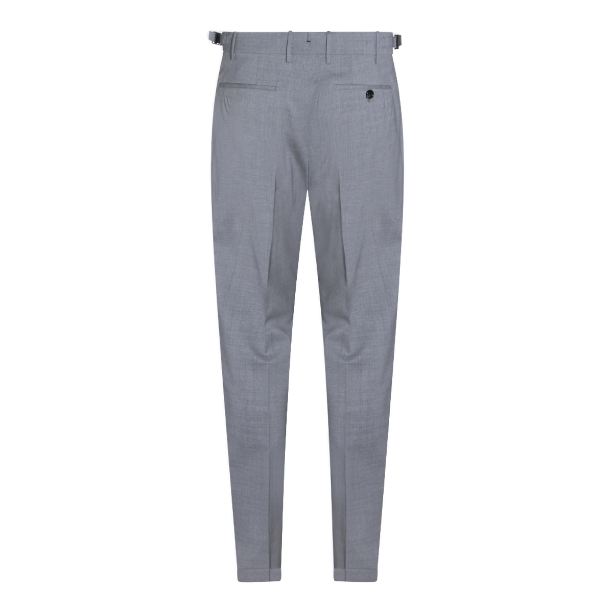 High-Waisted Tapered Trousers with Pleated Detail