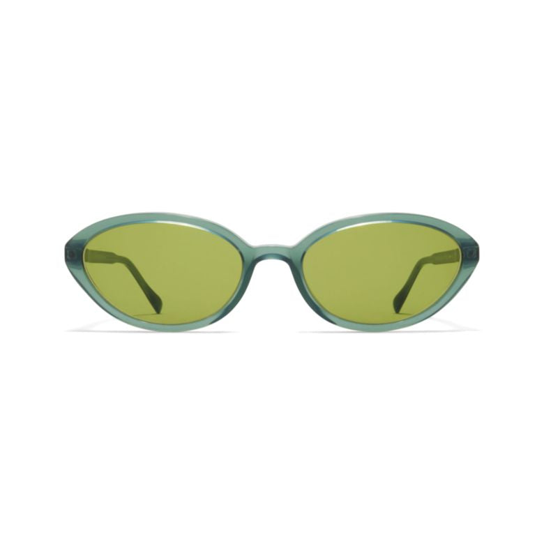 Toto Translucent Green Oval-frame Sunglasses