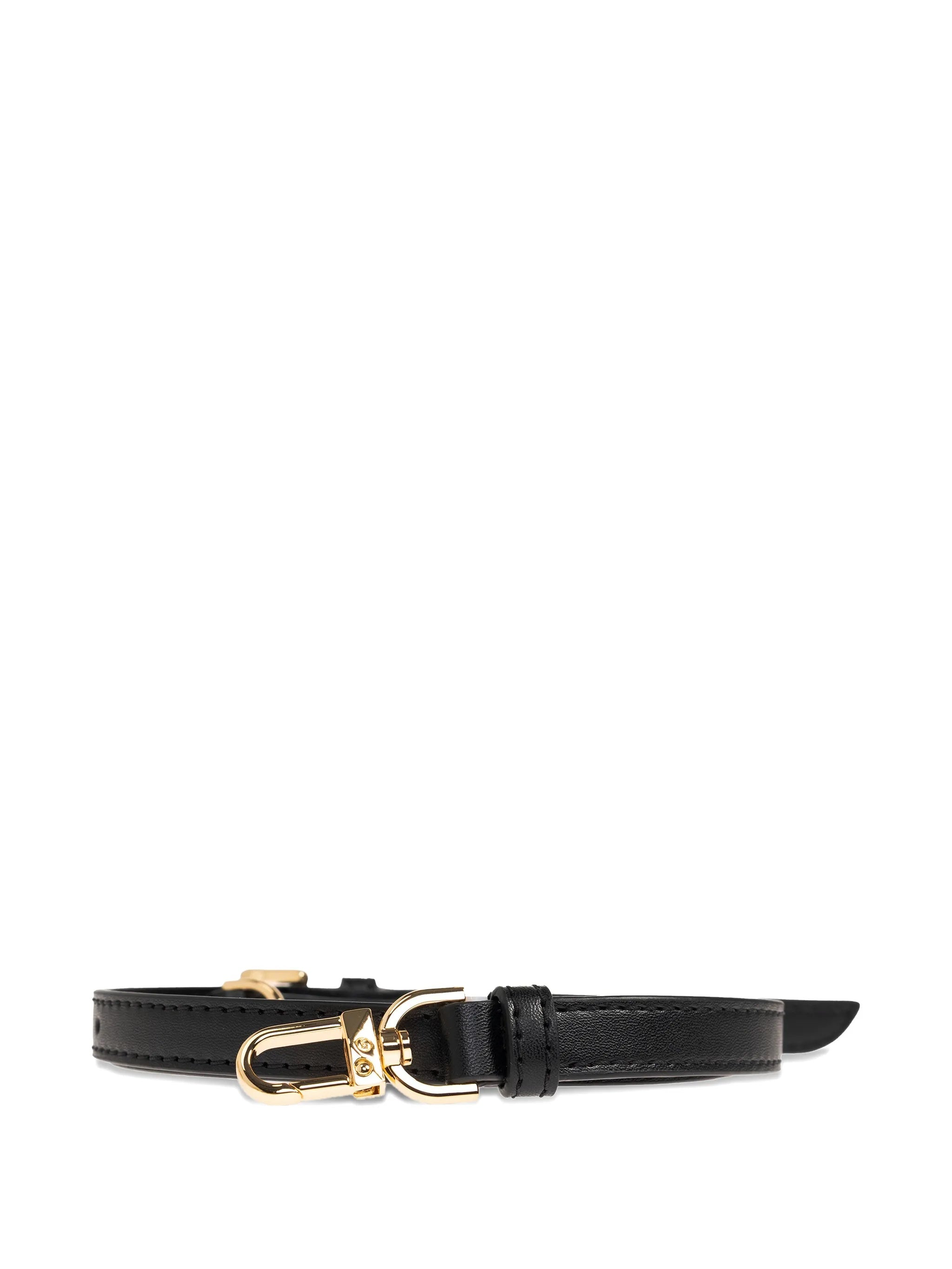 Black Pochette Rectangular Smooth Leather Bag