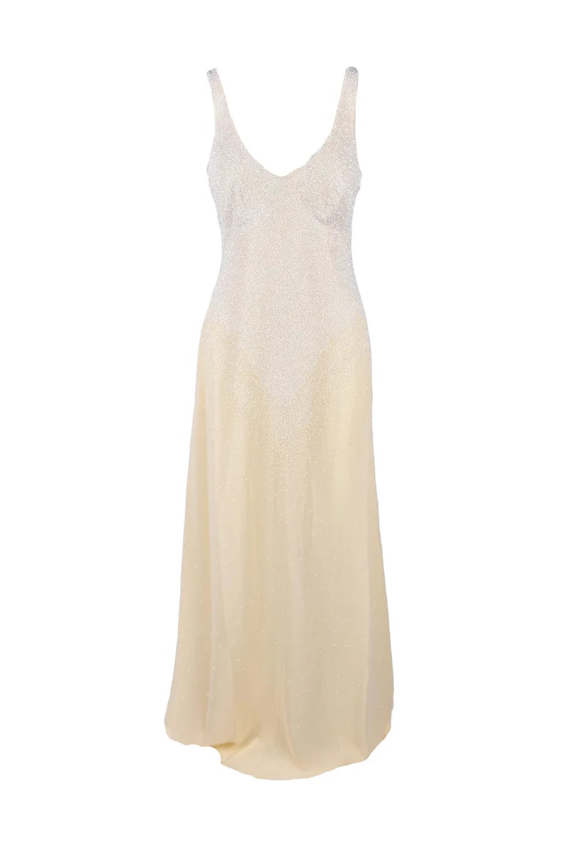 Long Dress Polyester - Butter