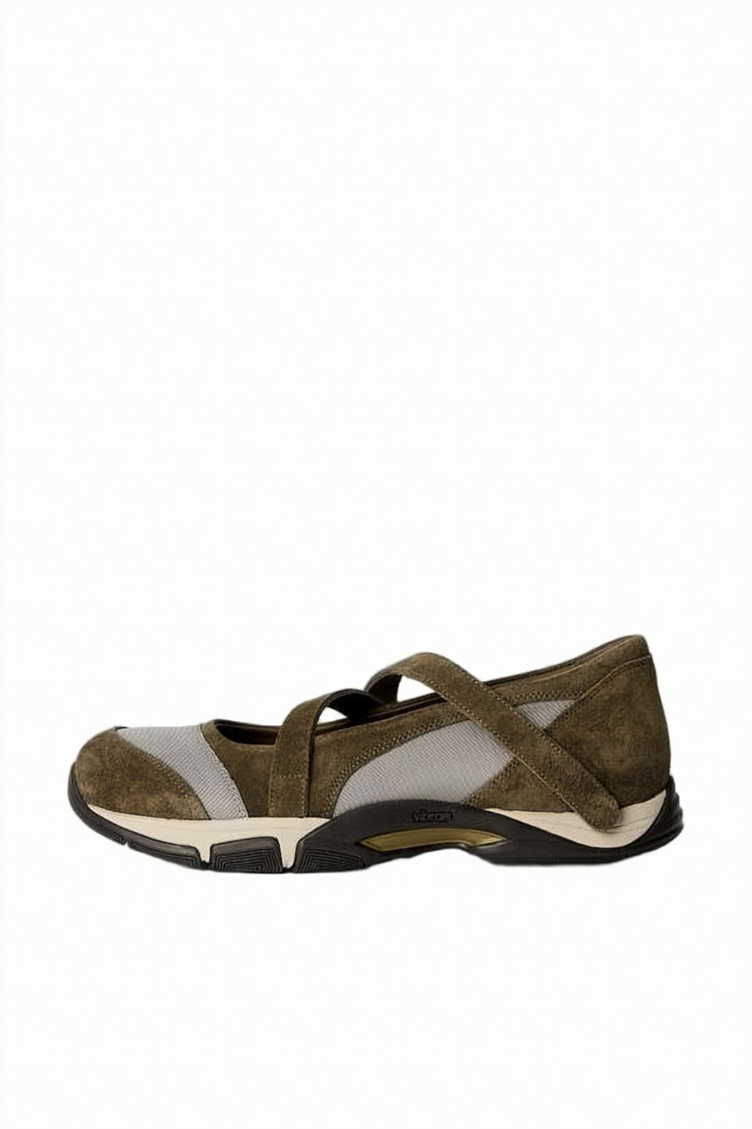 Low-Profile Suede and Mesh Sneakers