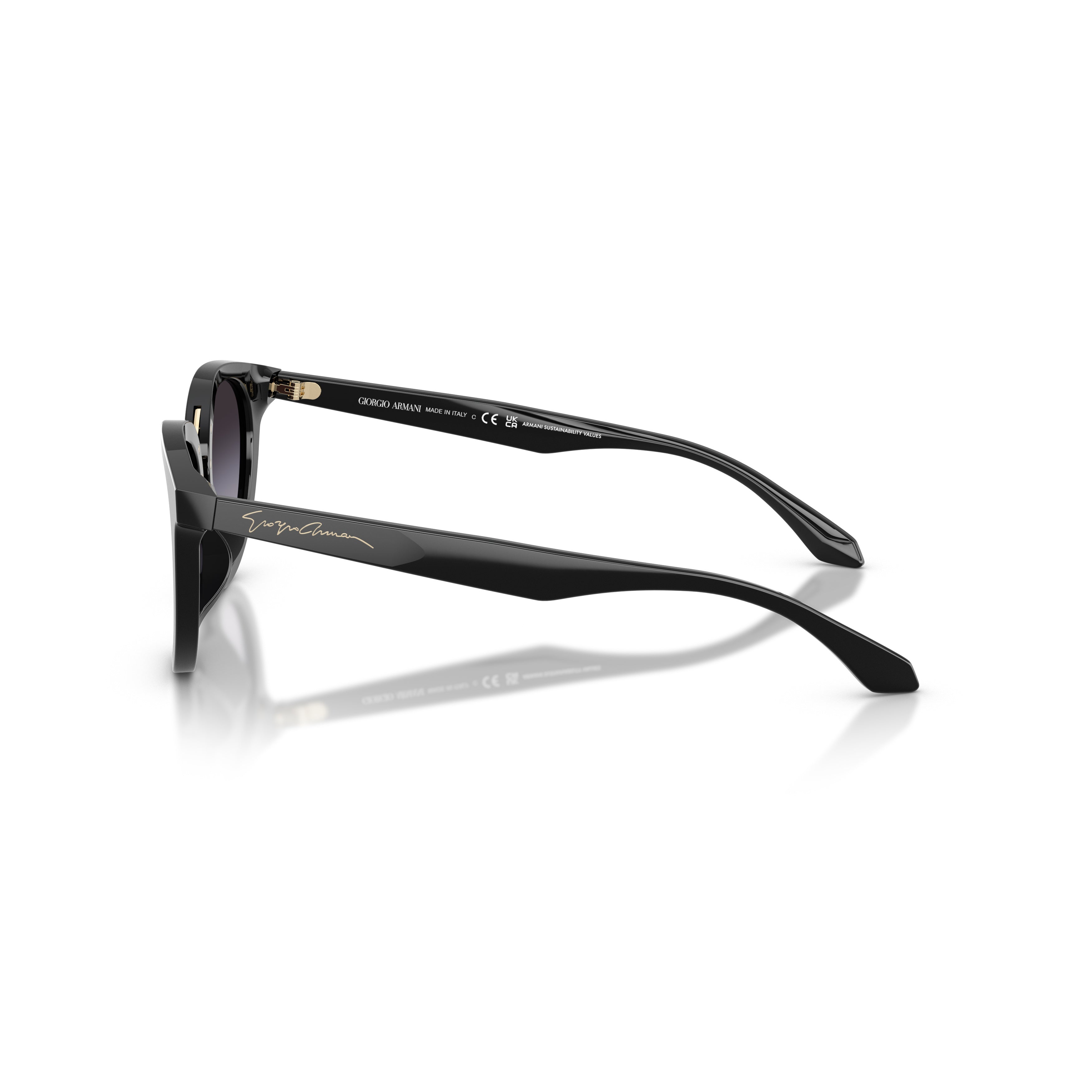 0ar8252u Cat-Eye Sunglasses with Gradient Lenses and Gold-Tone Accent