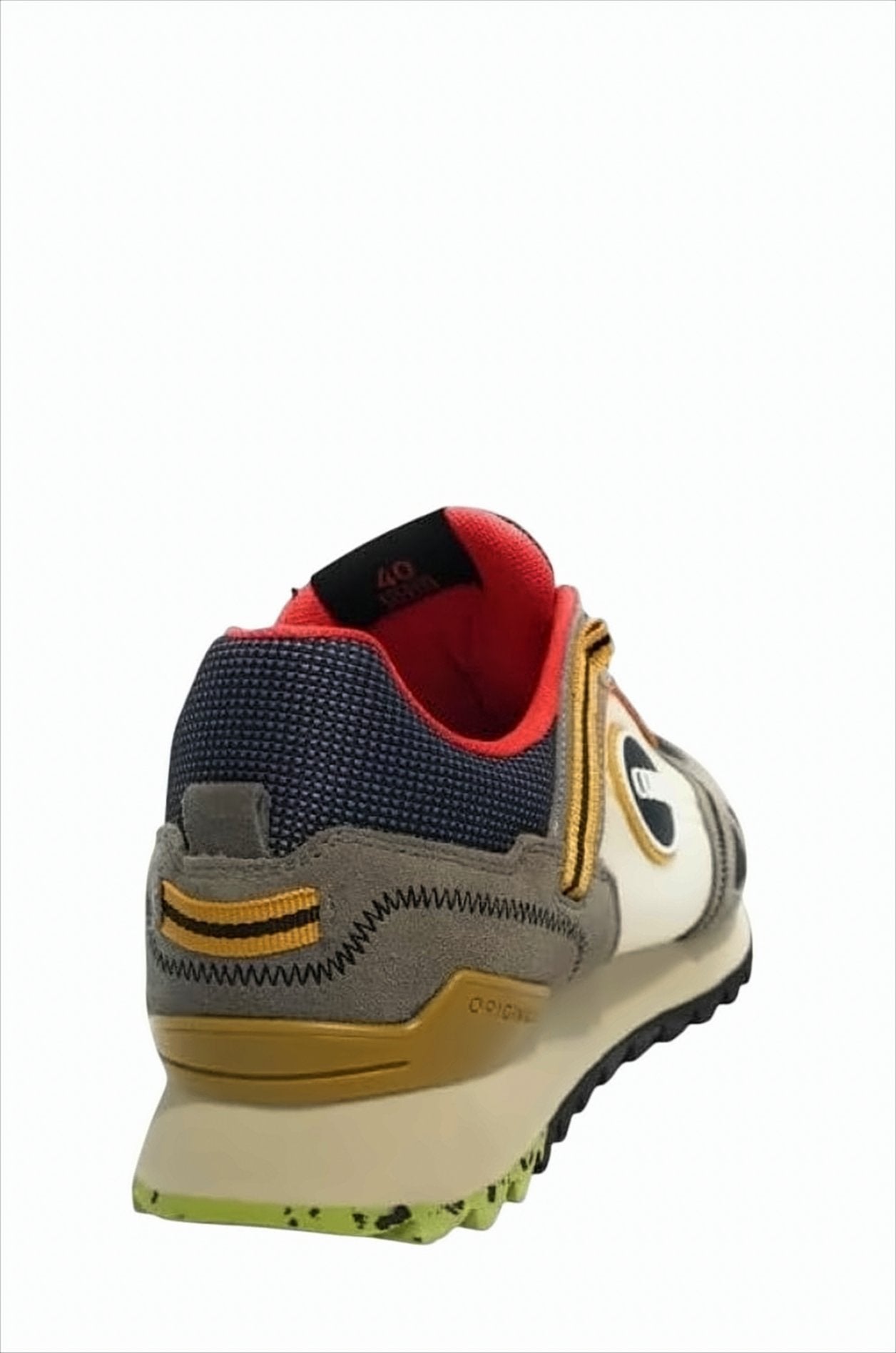 Textured Nylon And Suede Sneakers
