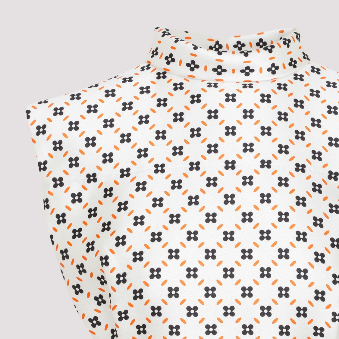 Chalk Floral Cropped Sleeveless Top