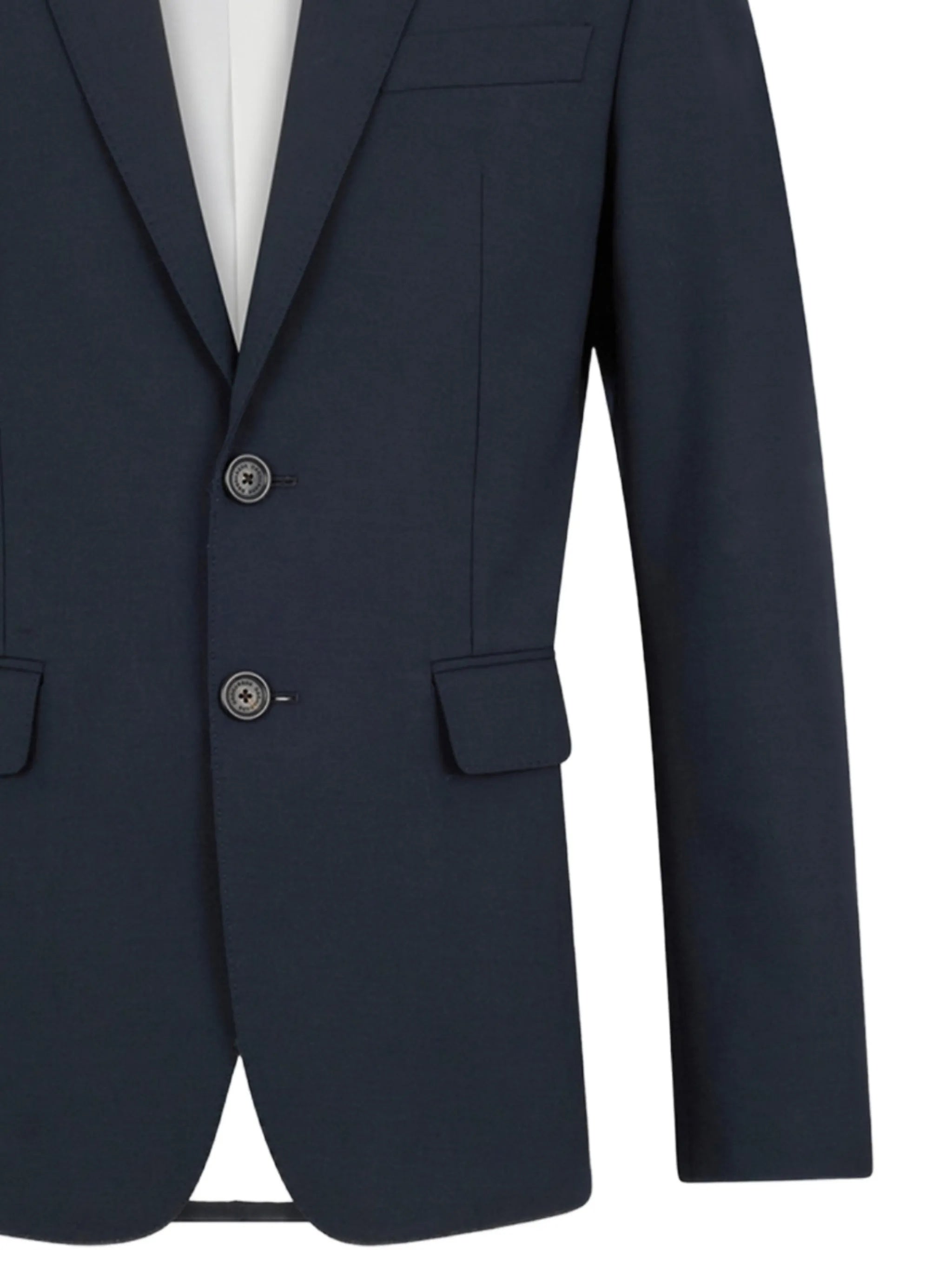 Tailored Blue Two-Button Virgin Wool Suit