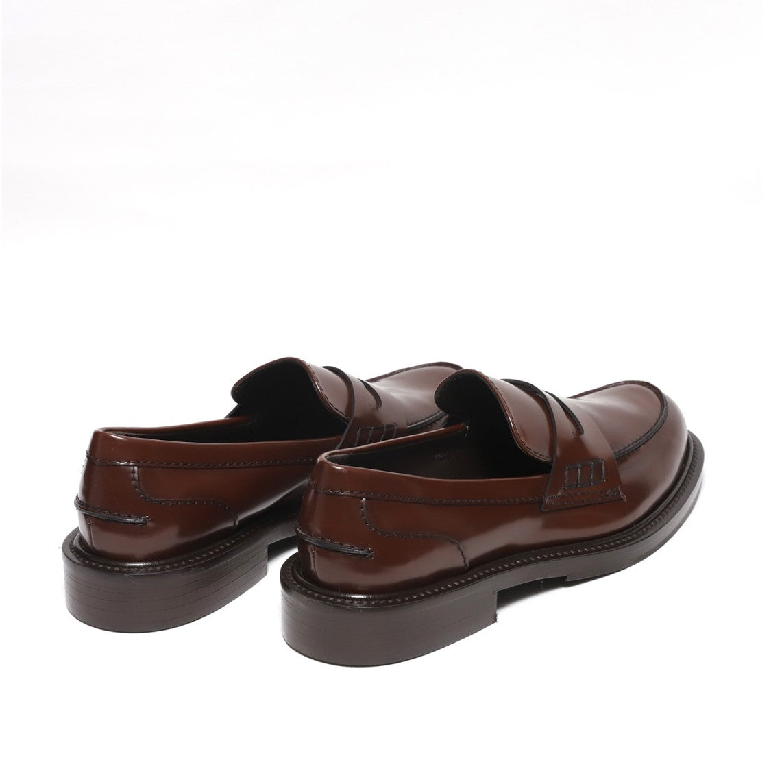 Moccasin With Brown Brushed Leather Trim