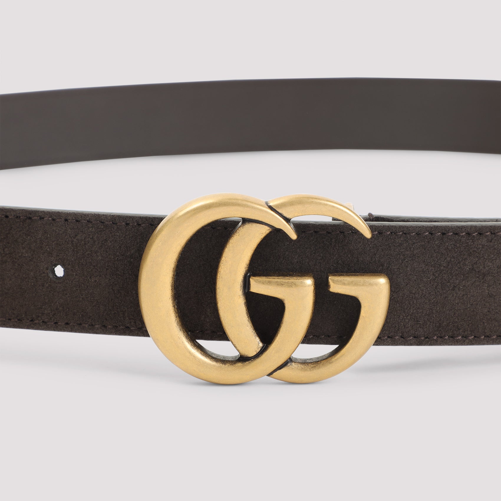 Brown Suede Calfskin Belt