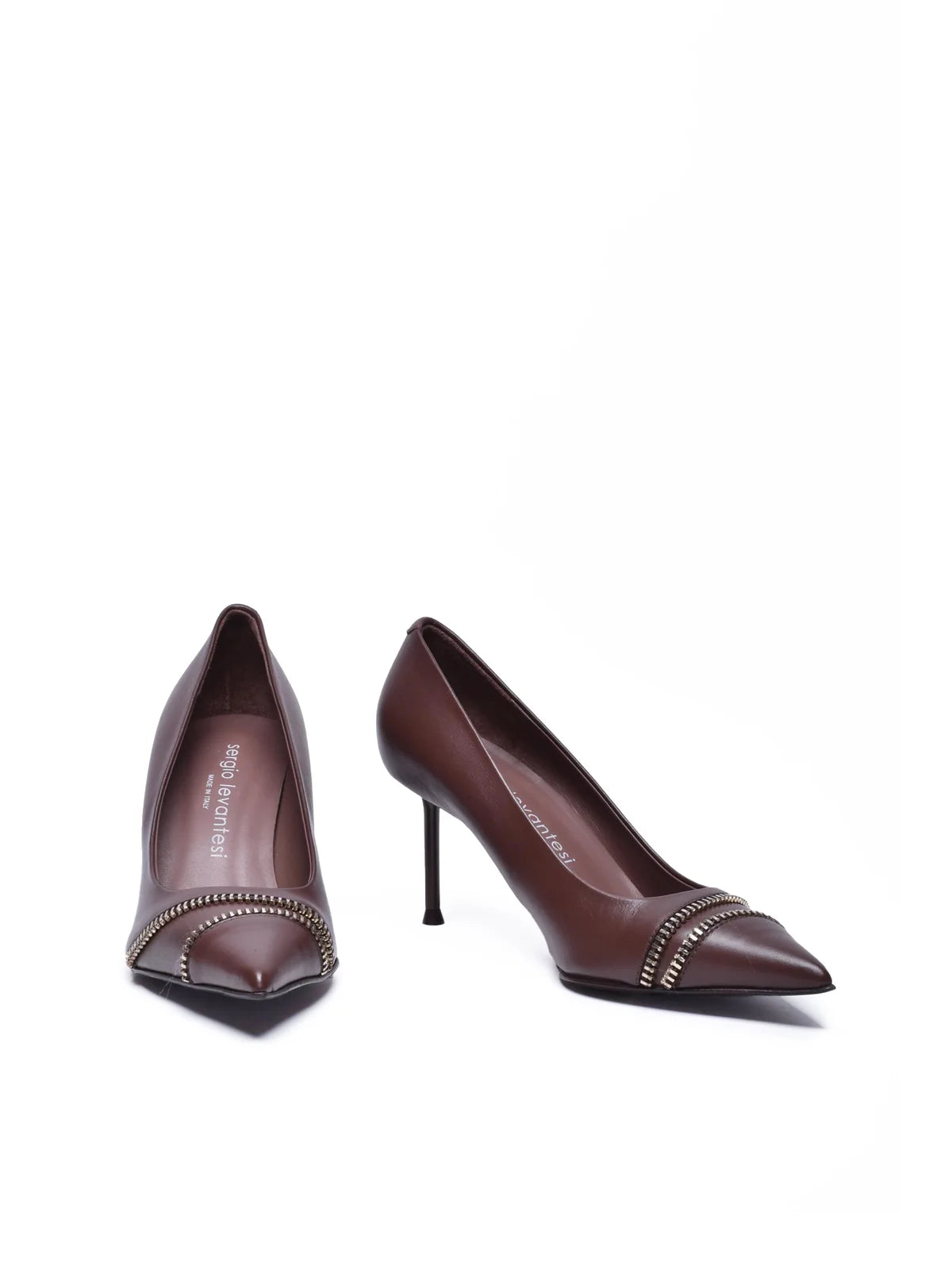 Brown Leather Pumps