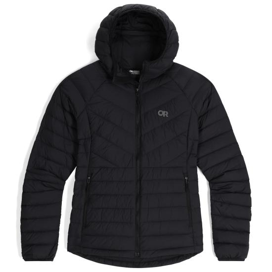 Chevron-Stitched Padded Jacket With Hood And Zip Closure