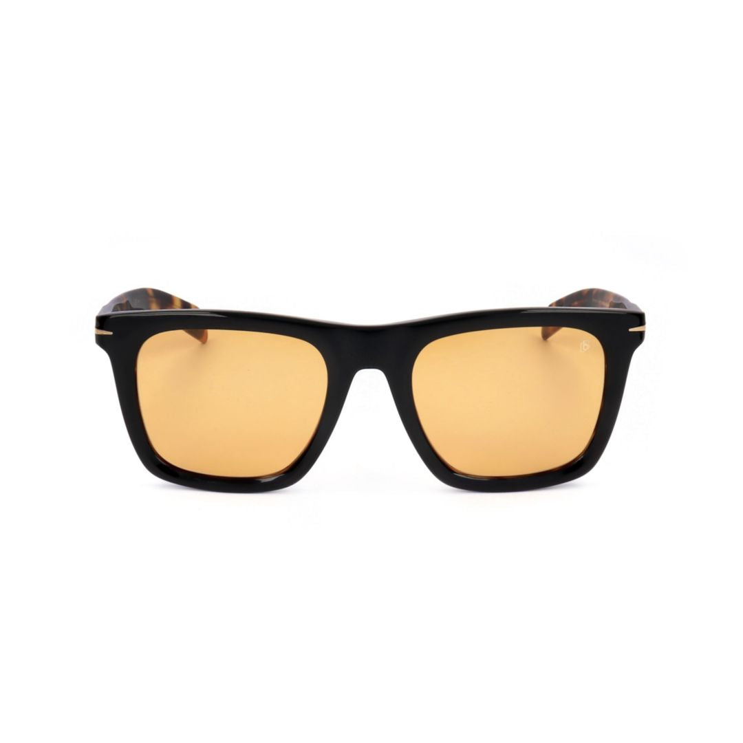 Db 7066/F/S Bold Tortoiseshell-Patterned Rectangular Sunglasses