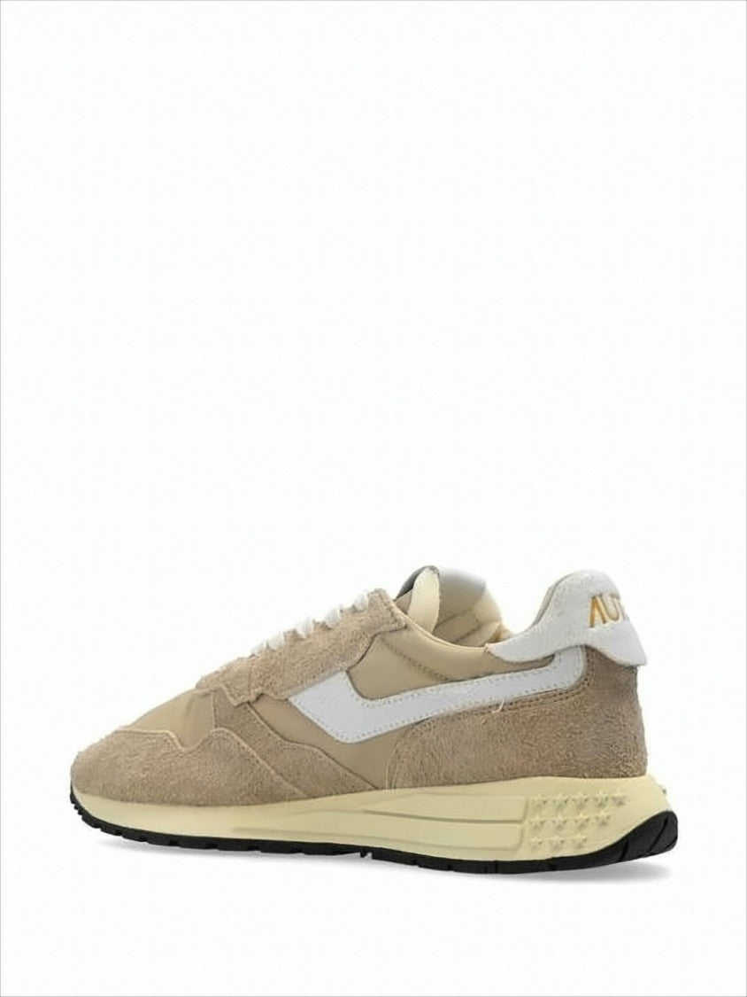 Low-Top Sneakers with Textured Suede and Leather Accents