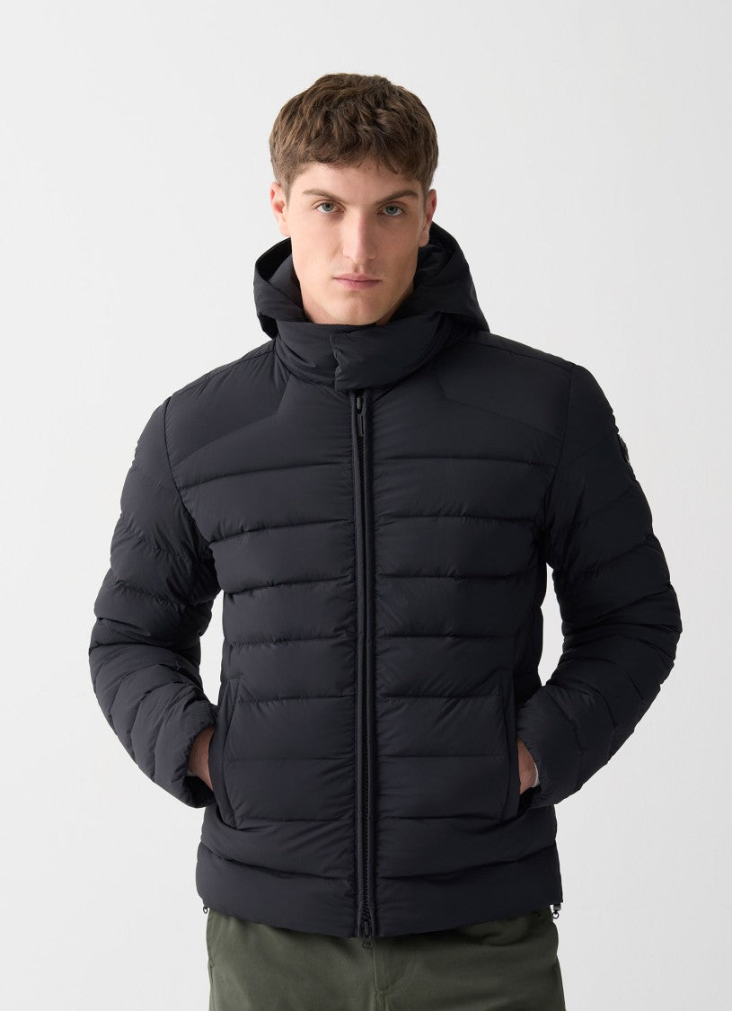 Puffer Jacket With Chest Panel