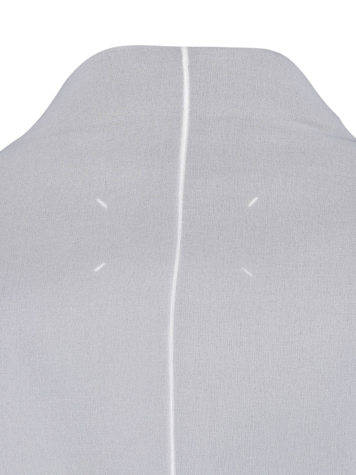 White Tailored Two-Tone Maxi Dress