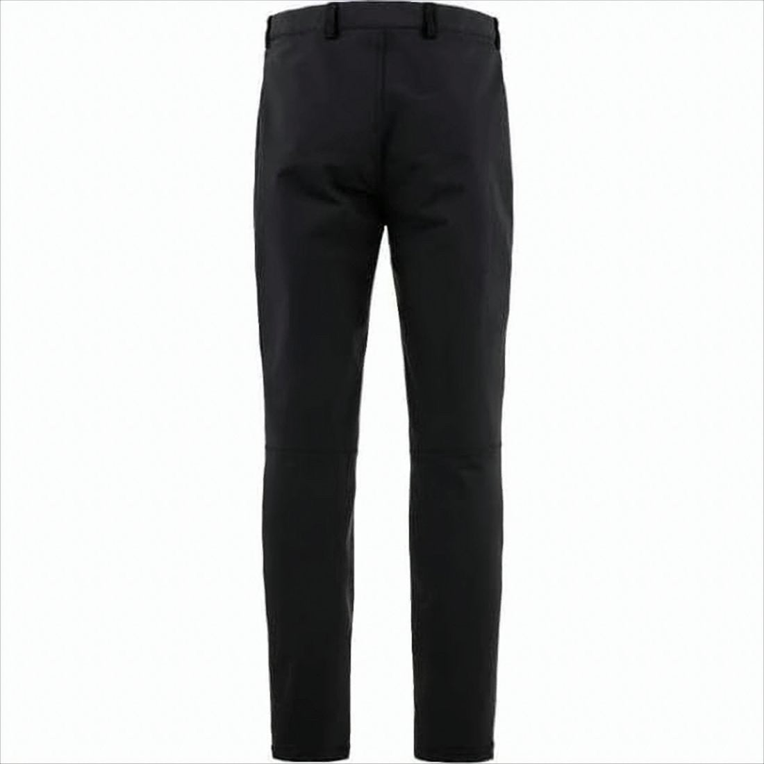 Slim Fit Black Straight Pants with Classic Waistband
