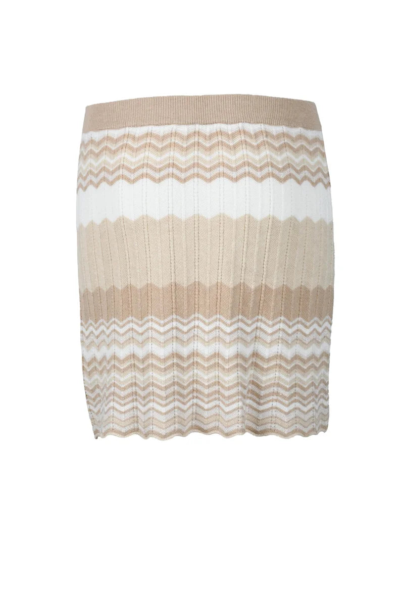 Textured Knitted Mini Skirt