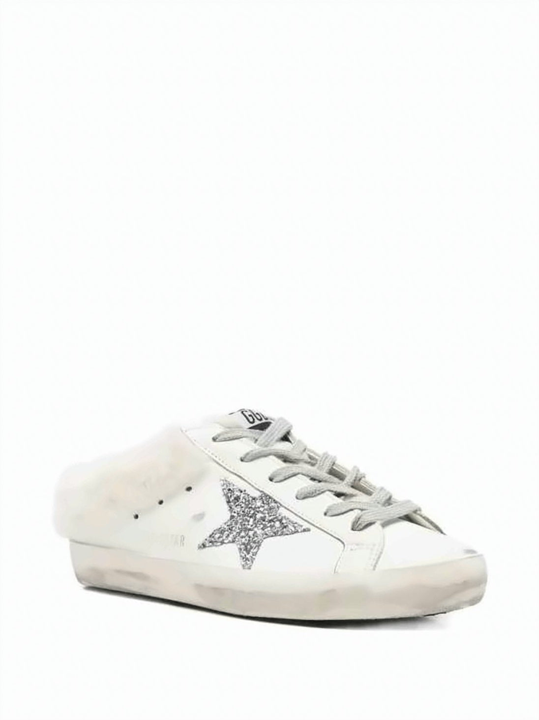 Low-Profile Sneakers with Glitter Star Accents