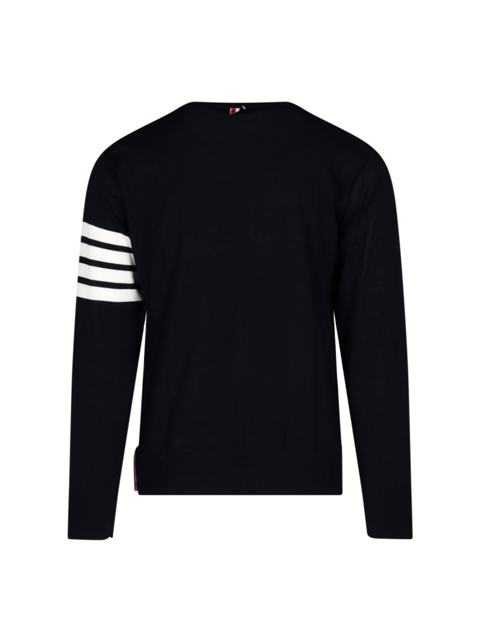 Wool Sweater "4-Bar" – Navy