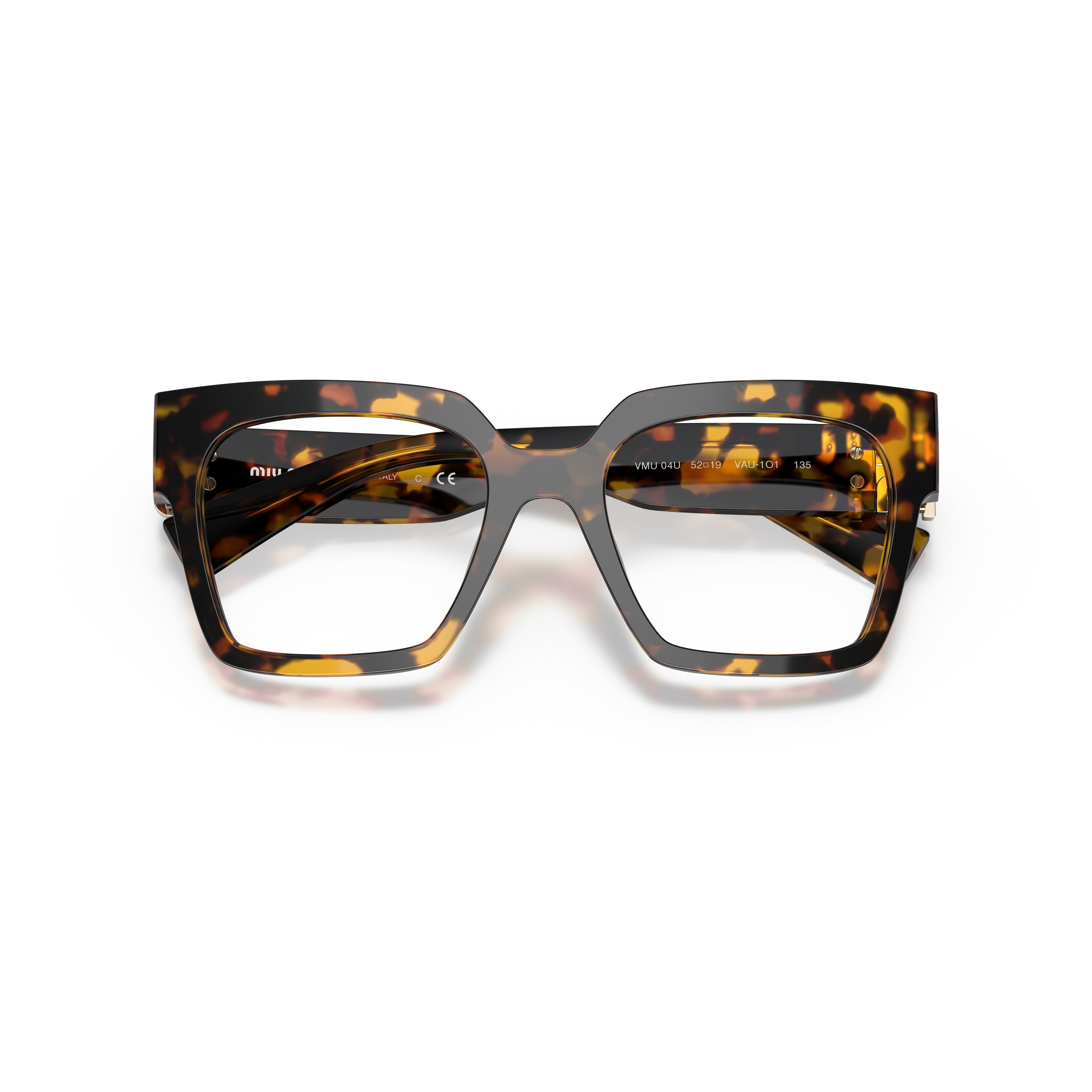 0mu 04uv Bold Oversized Square Tortoiseshell Sunglasses