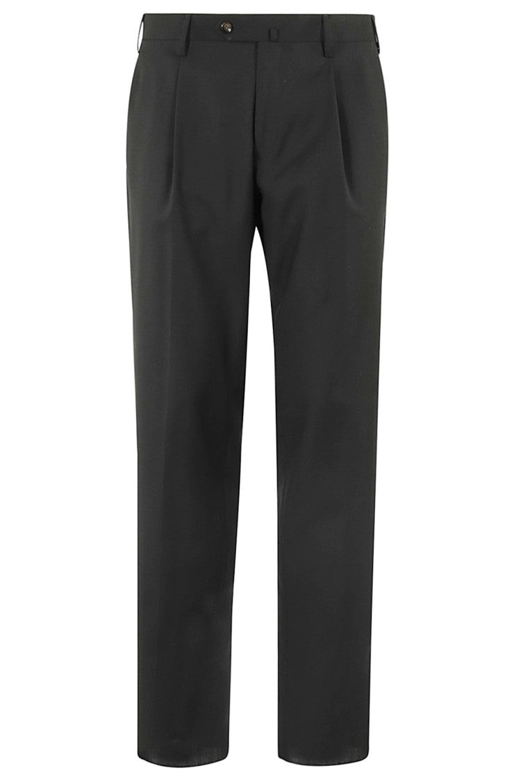 Tailored Black Wool Pants With Classic Design