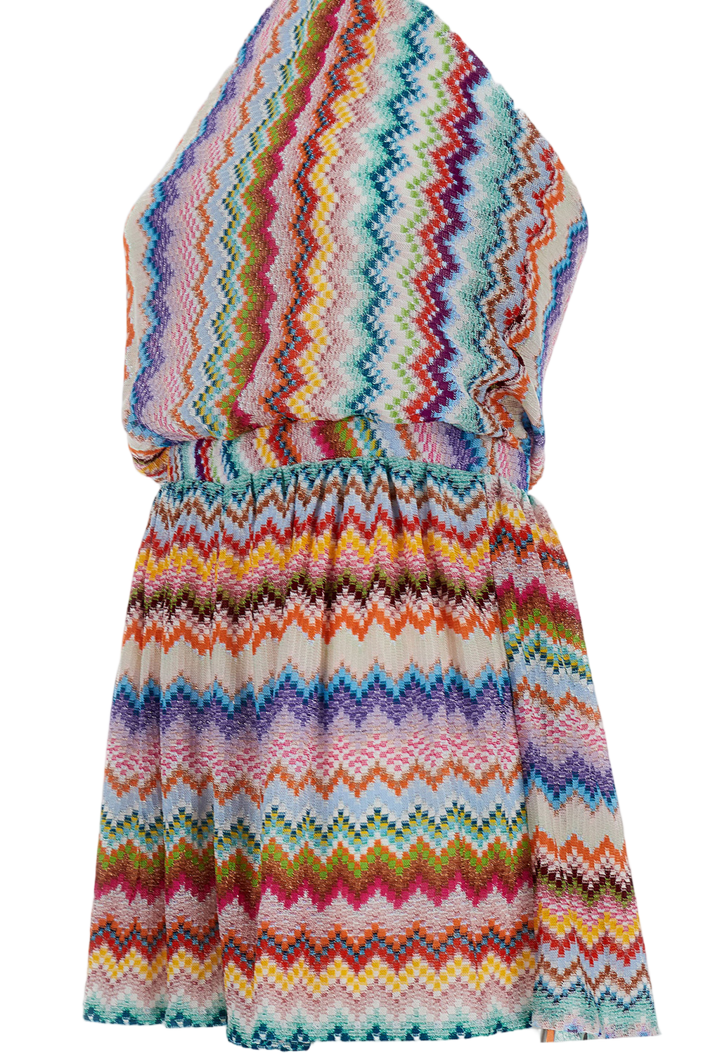 Multicolor Zigzag Pattern Short Jumpsuit
