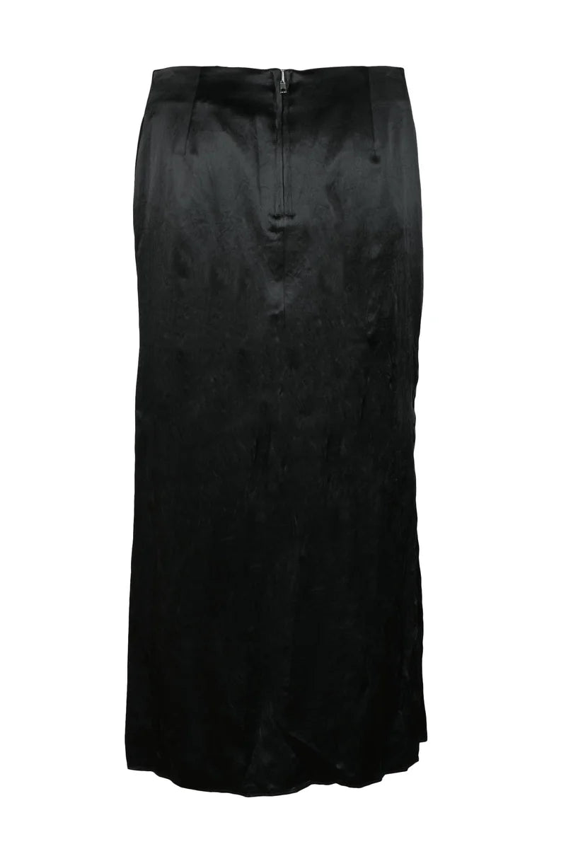 Fluid Black Maxi Skirt