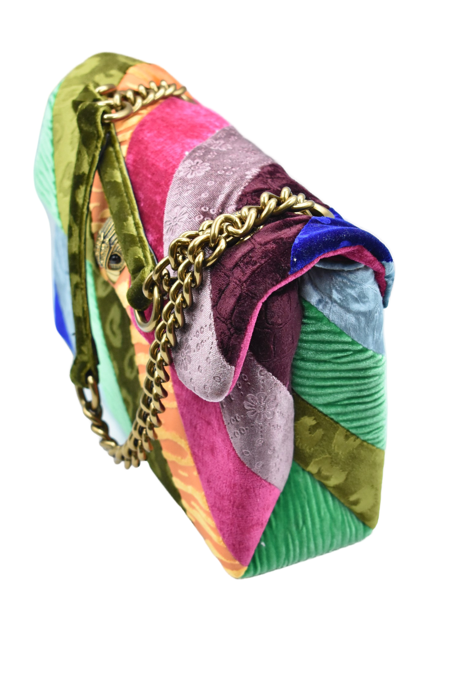 Patchwork Velvet Handbag