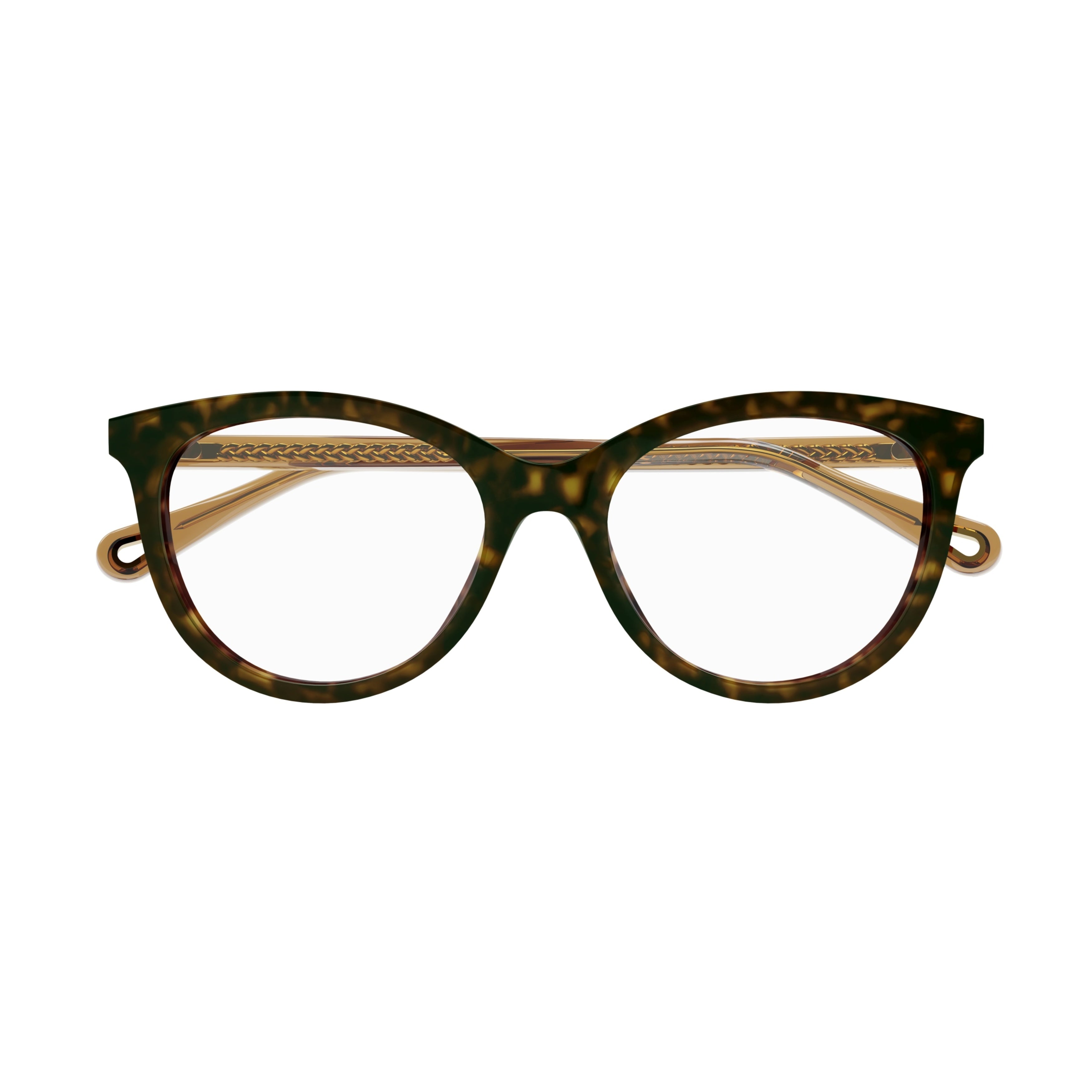 Ch0117o Rounded Cat-Eye Eyeglasses