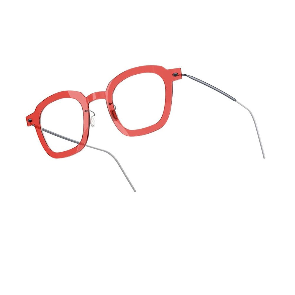 N.O.W. 6587 Squared Eyeglasses With Titanium Temples