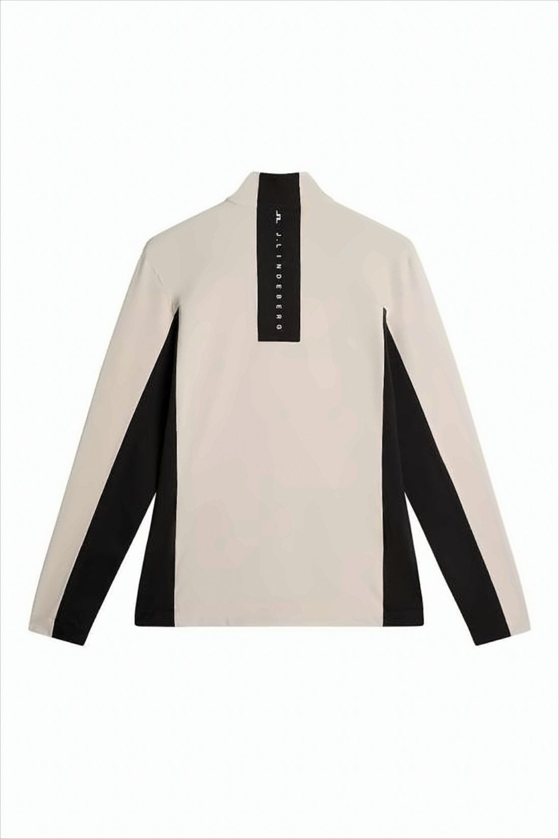 Contrasting Panel Jacket with Front Zipper Closure