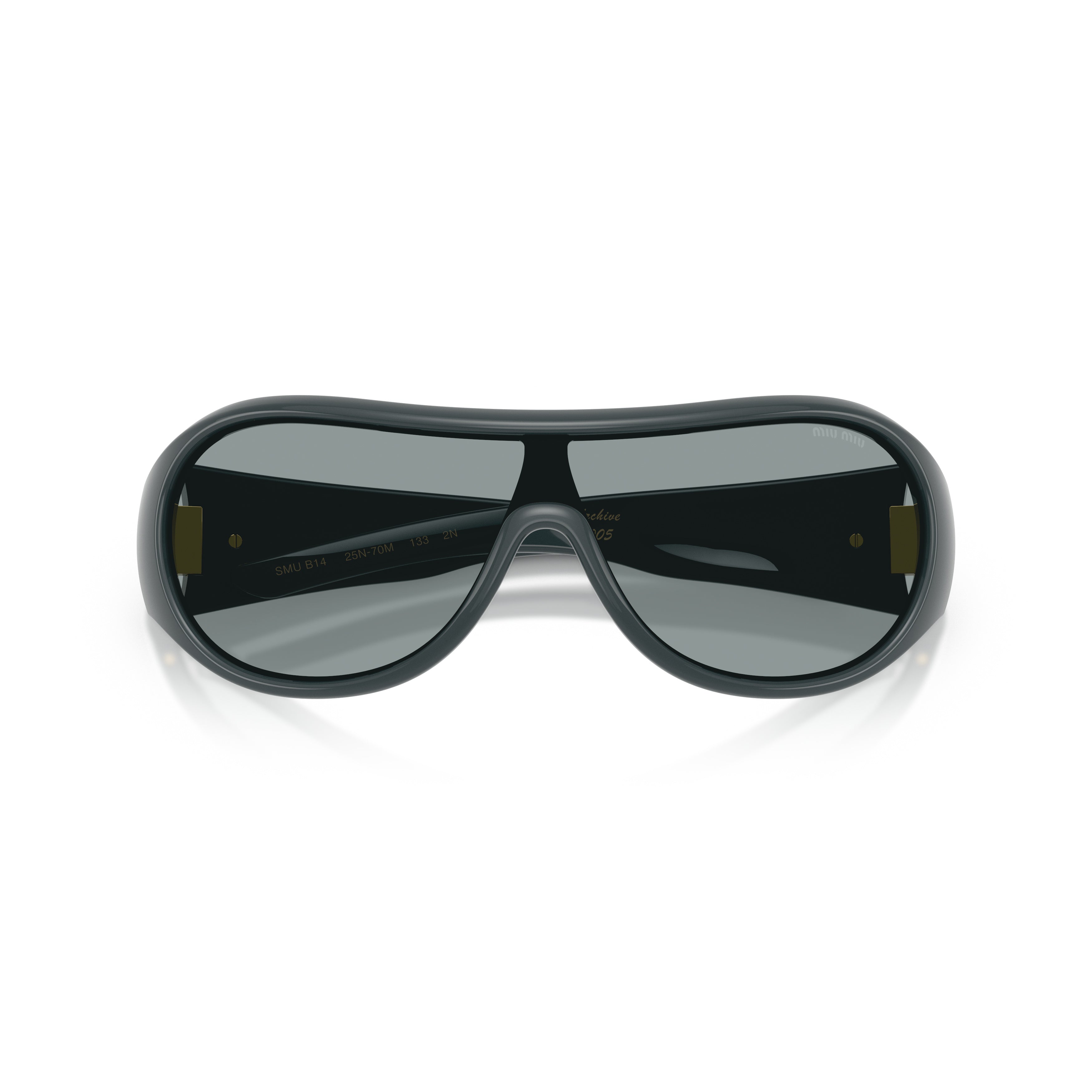 Wraparound Sunglasses with Matte Black Frame