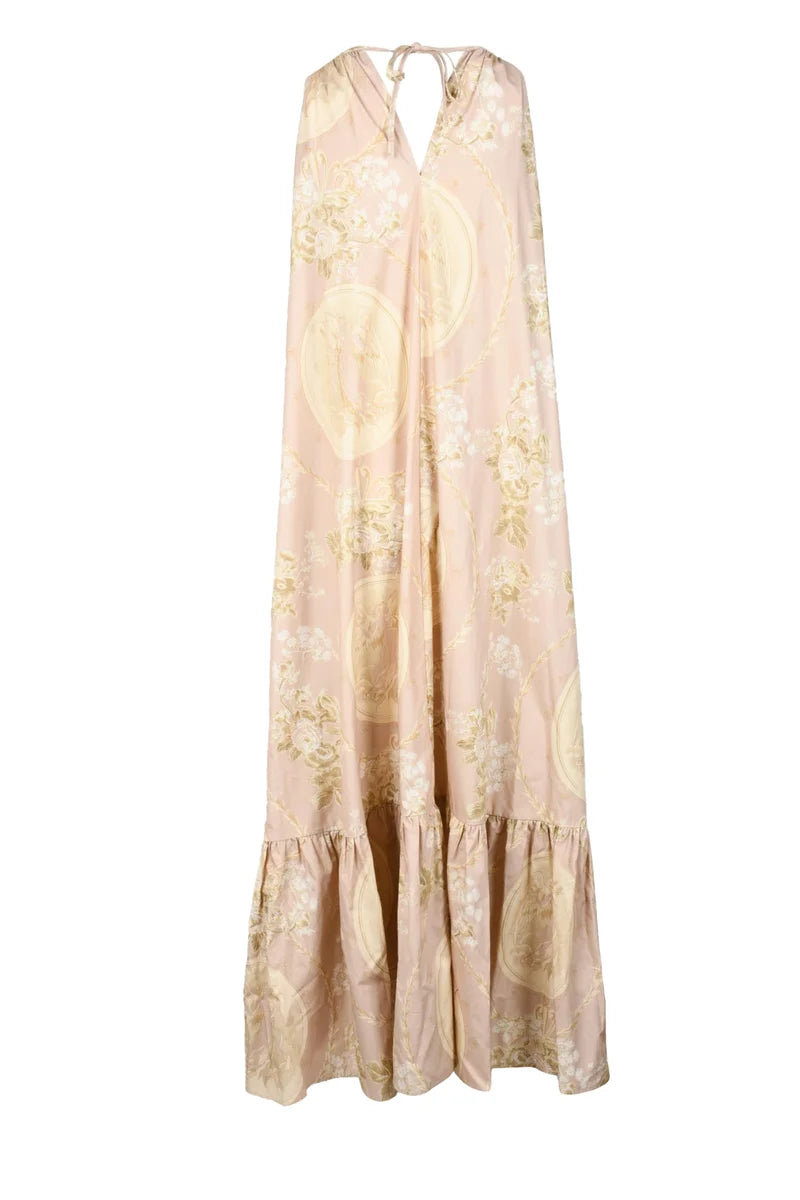 Long Cotton Dress - Pink