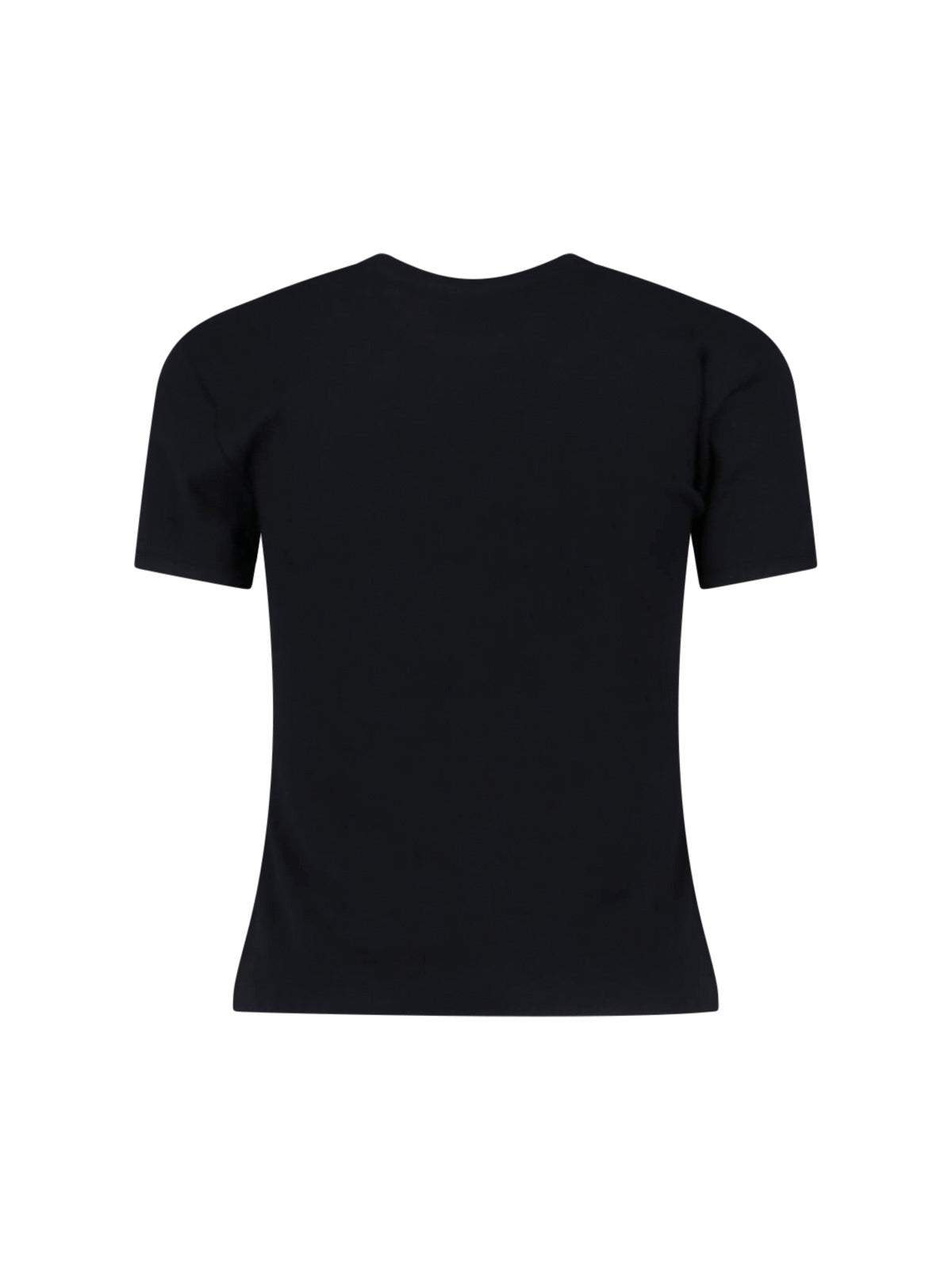 Black Organic Cotton Rhinestone Logo T-Shirt
