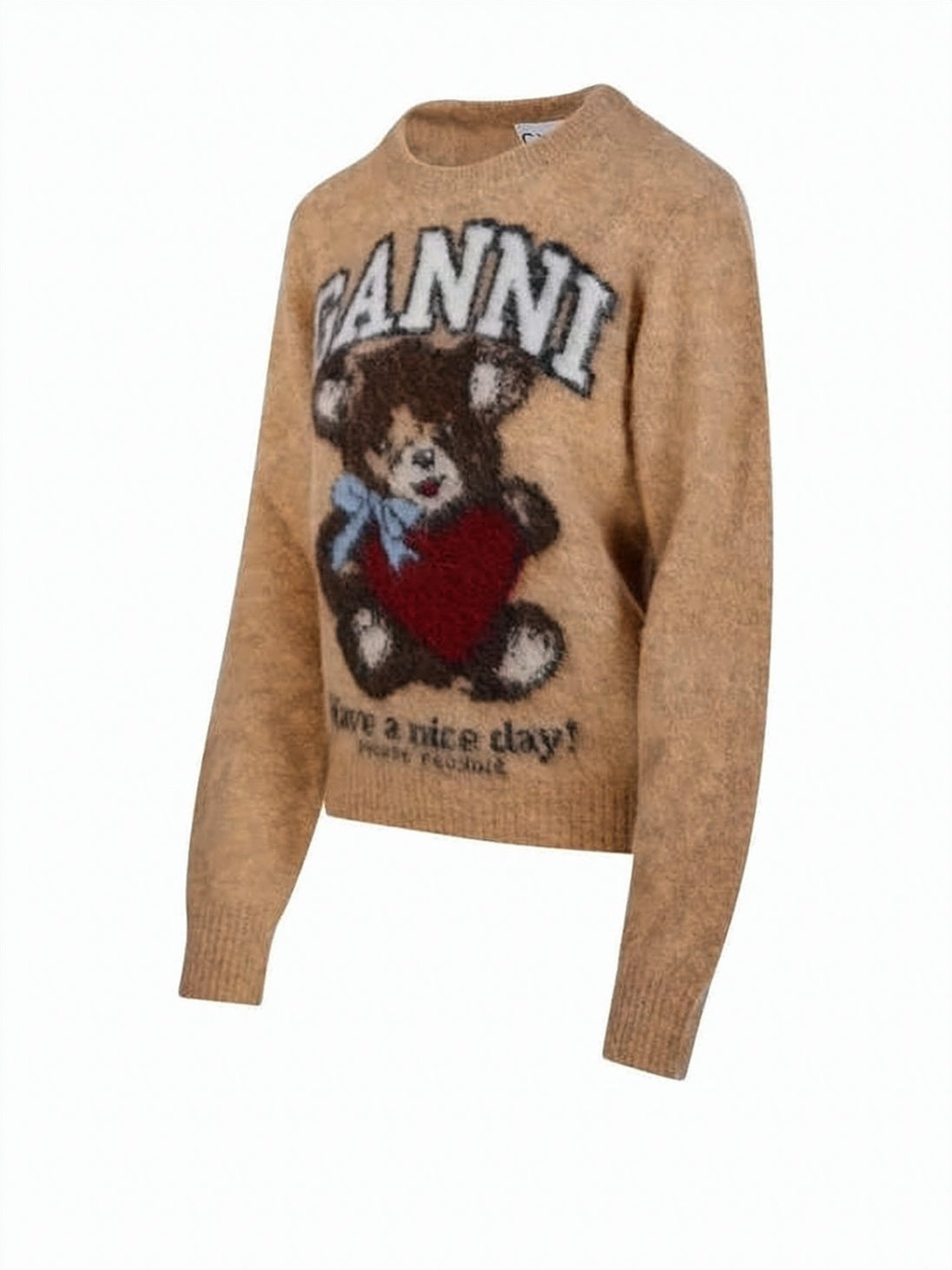 Playful Teddy Bear Graphic Sweater