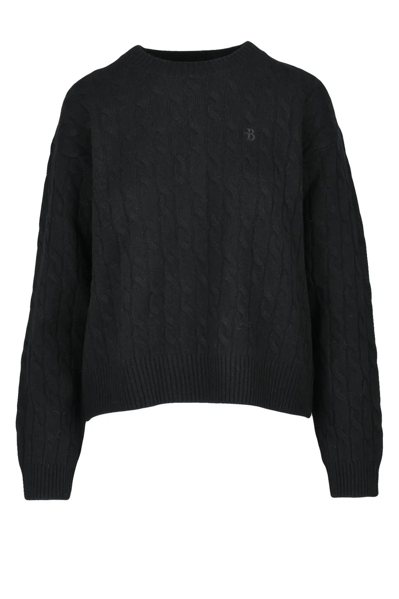 Crew Neck Sweater - Black