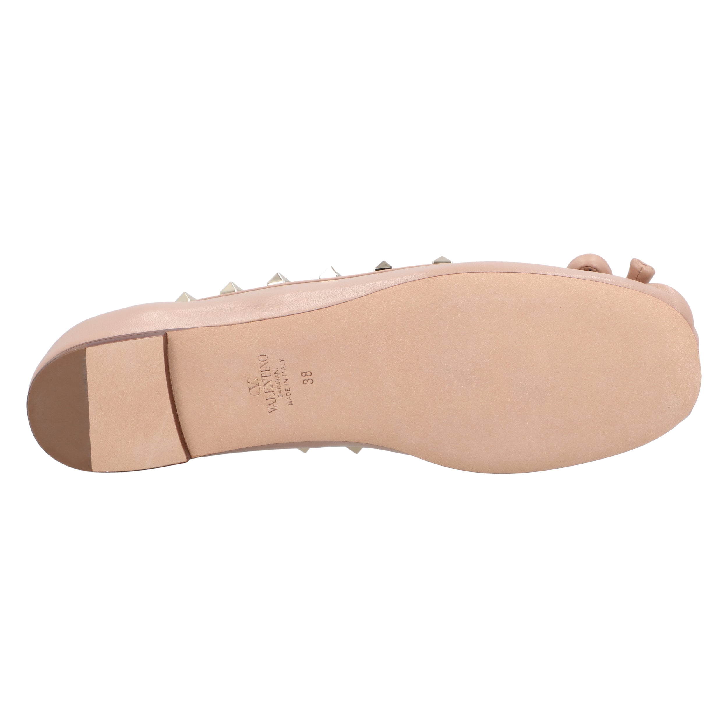 Rockstud Nappa Ballerinas Pink