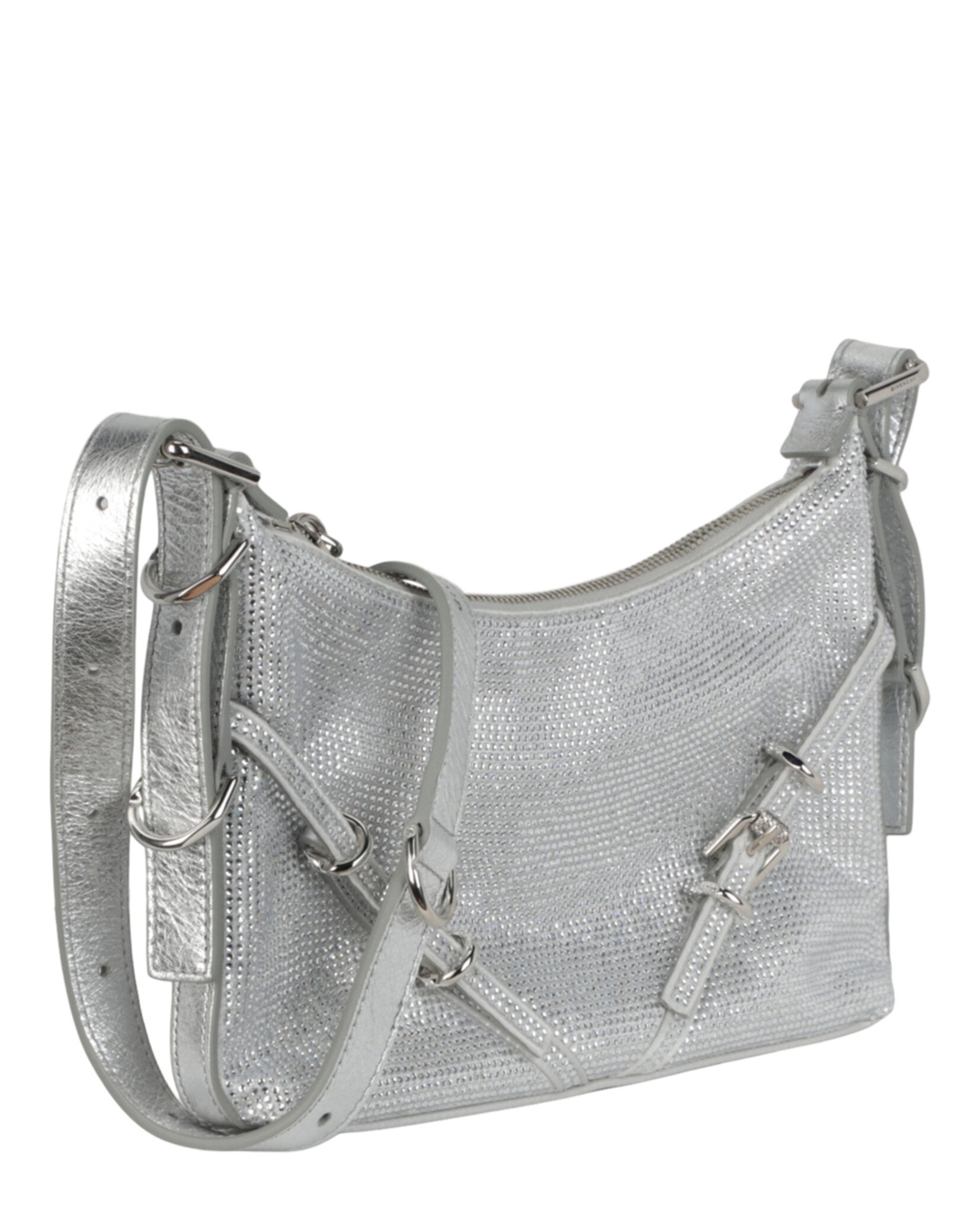 Mini Voyou Satin And Strass Shoulder Bag