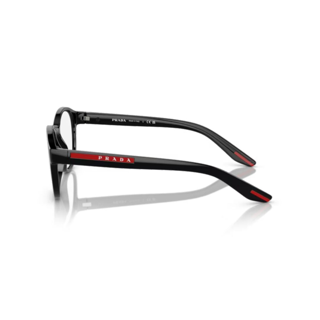 0ps 07pv Rounded Black Nylon Eyeglasses