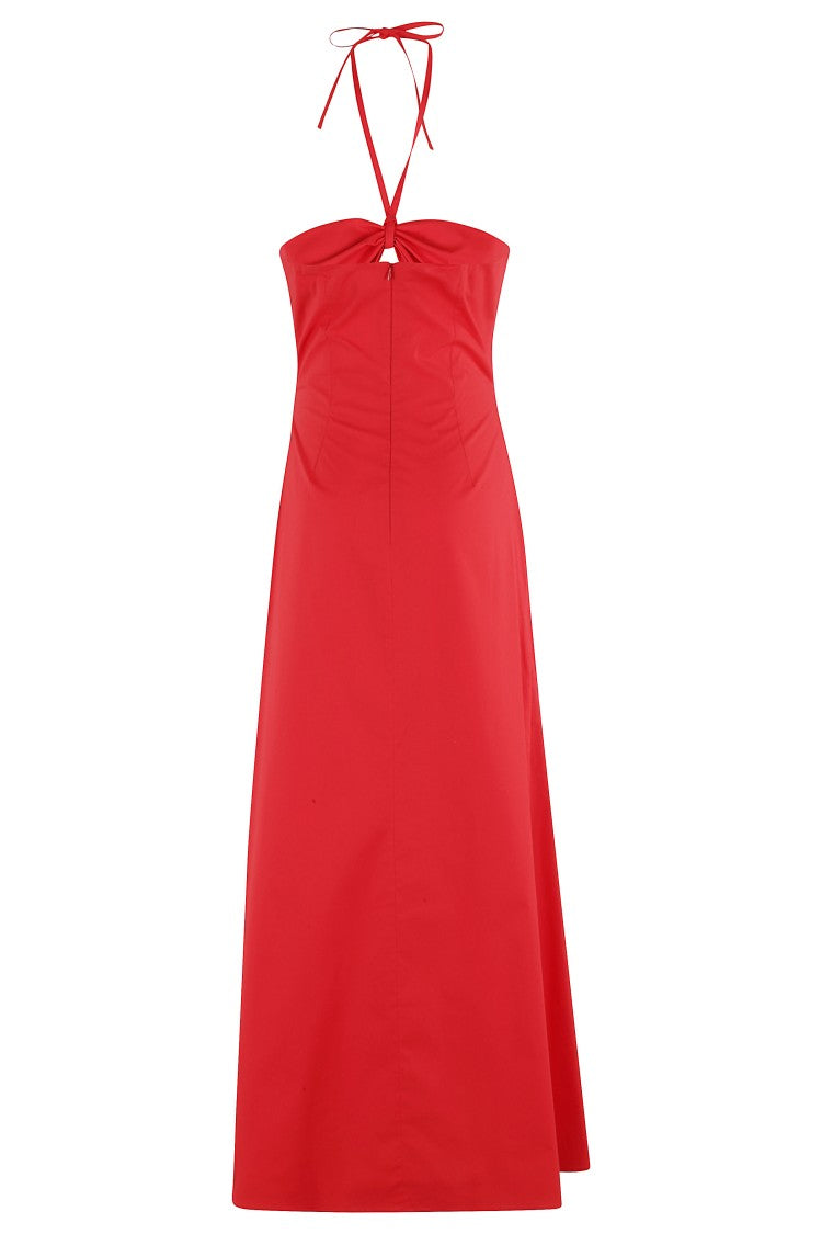 Cut-Out Cotton Top With Drawstring Neckline