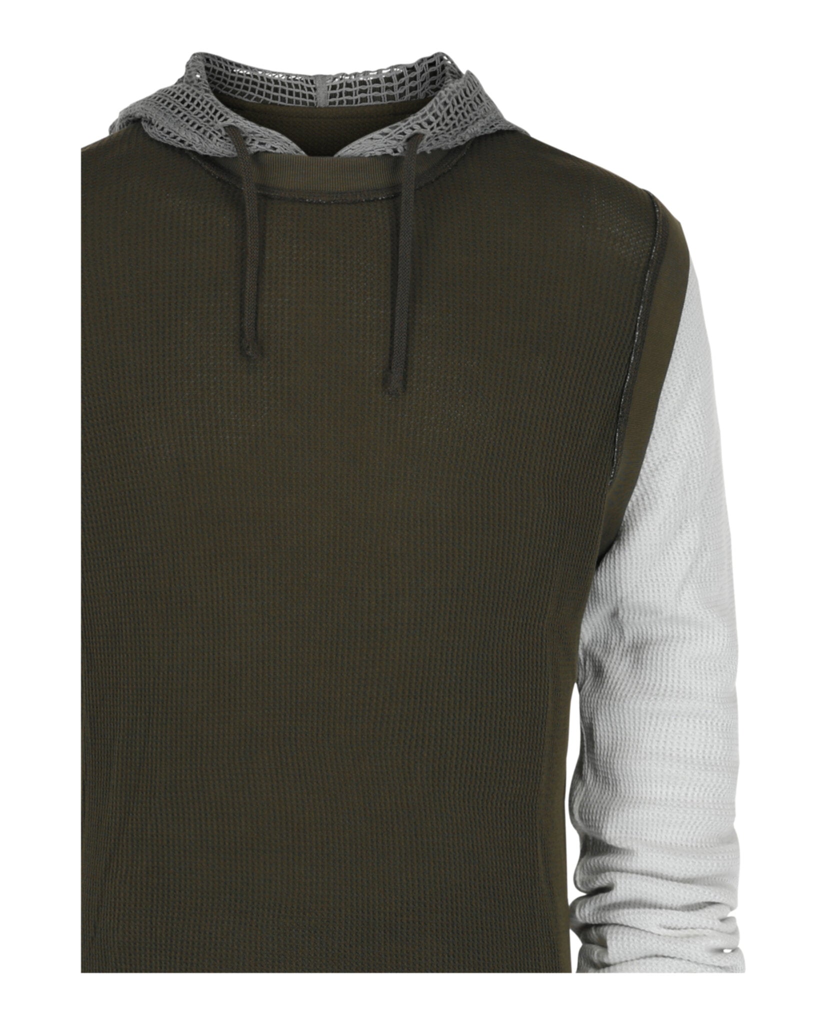 Overlapped Hooded T-Shirt