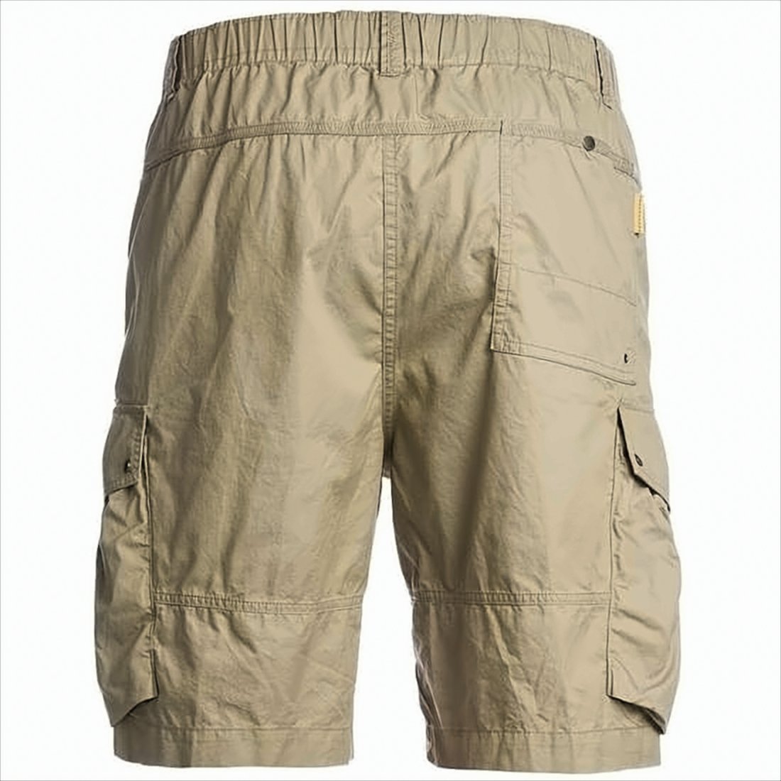 Relaxed-Fit Cargo Shorts with Elastic Waistband