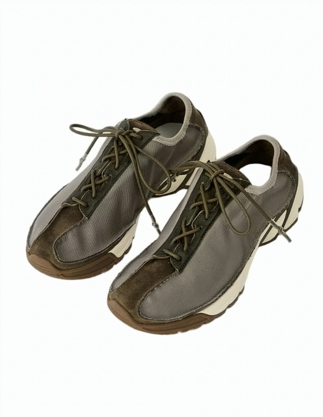 Low-Profile Sneakers With Suede And Polyester Upper