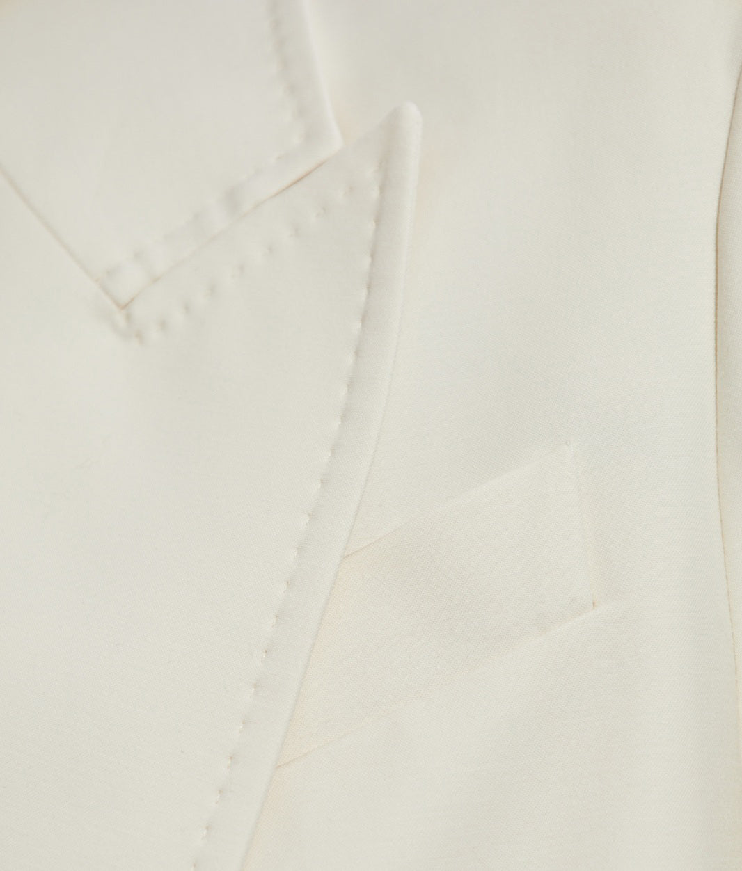 Double-Breasted Structured Jacket With Wide Lapels