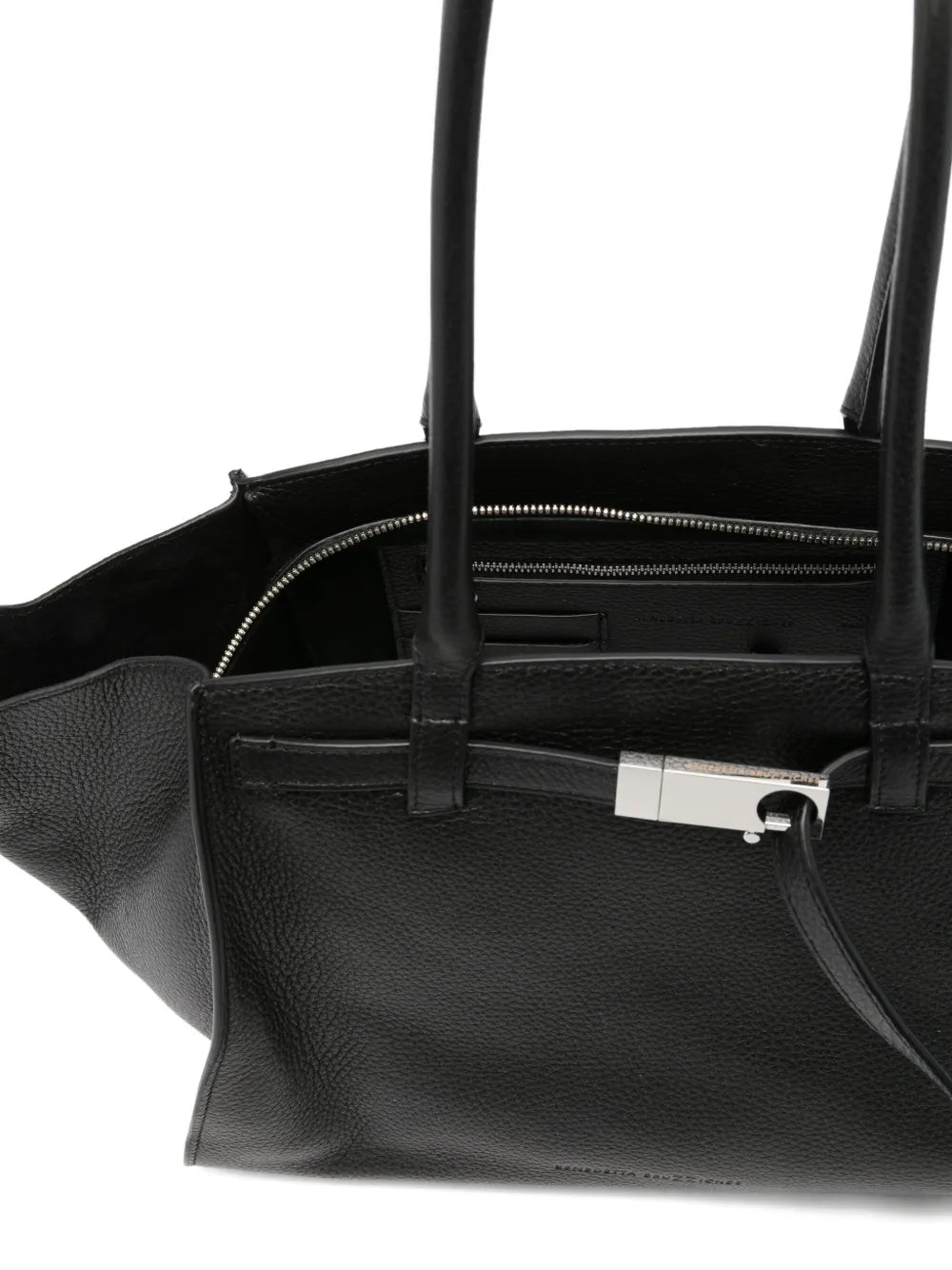 Structured Handbag With Detachable Shoulder Strap And Minimalist Design