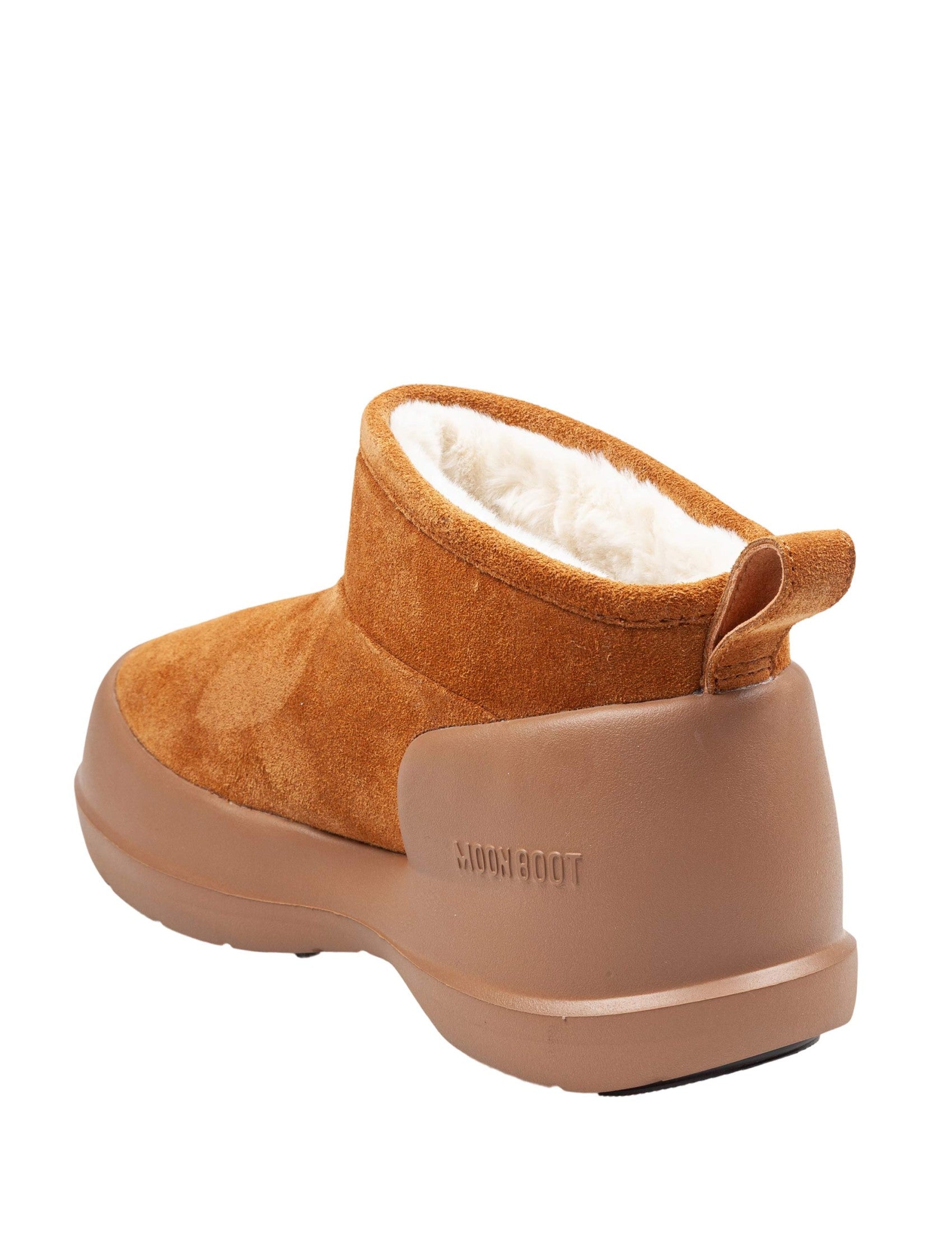 Low-Top Suede Half-, Cognac