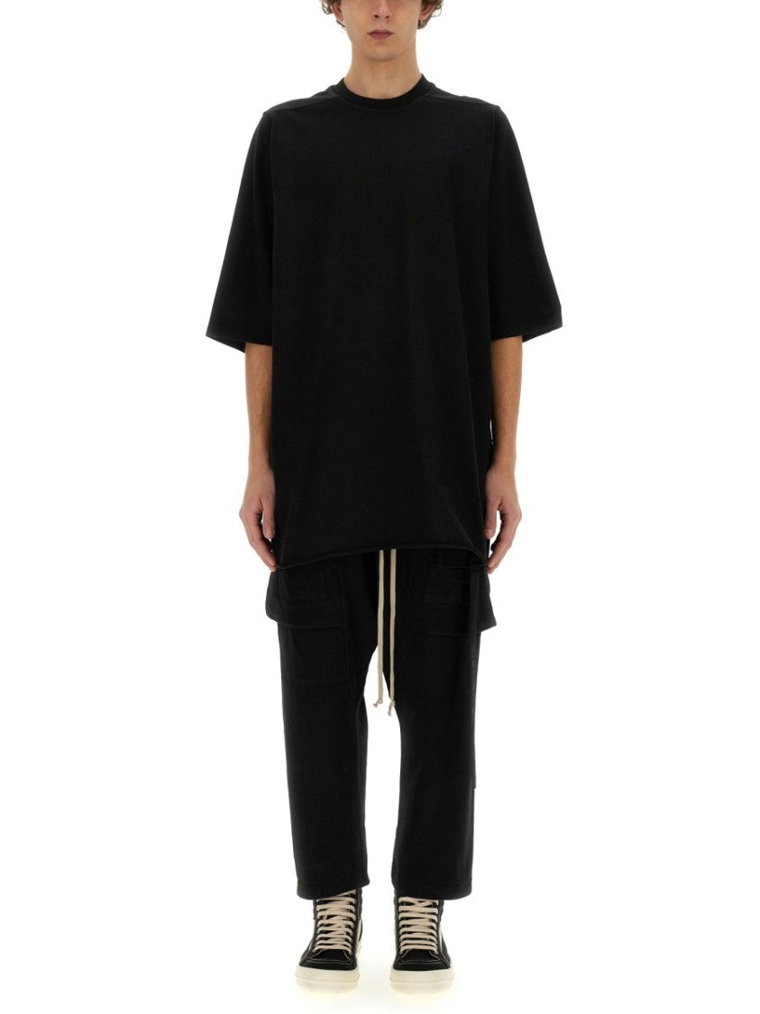 Oversized Black Cotton T-Shirt With Relaxed Fit