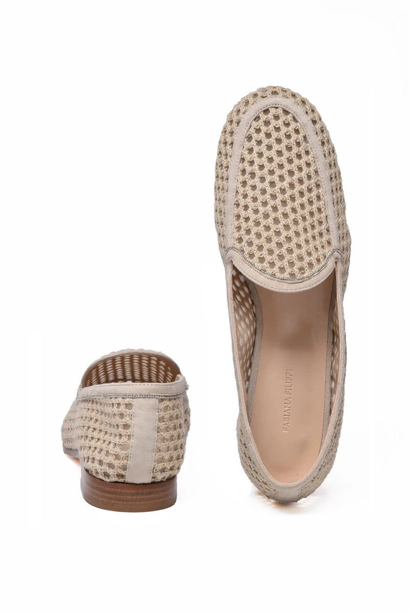 Rope Moccasin Suede - Beige