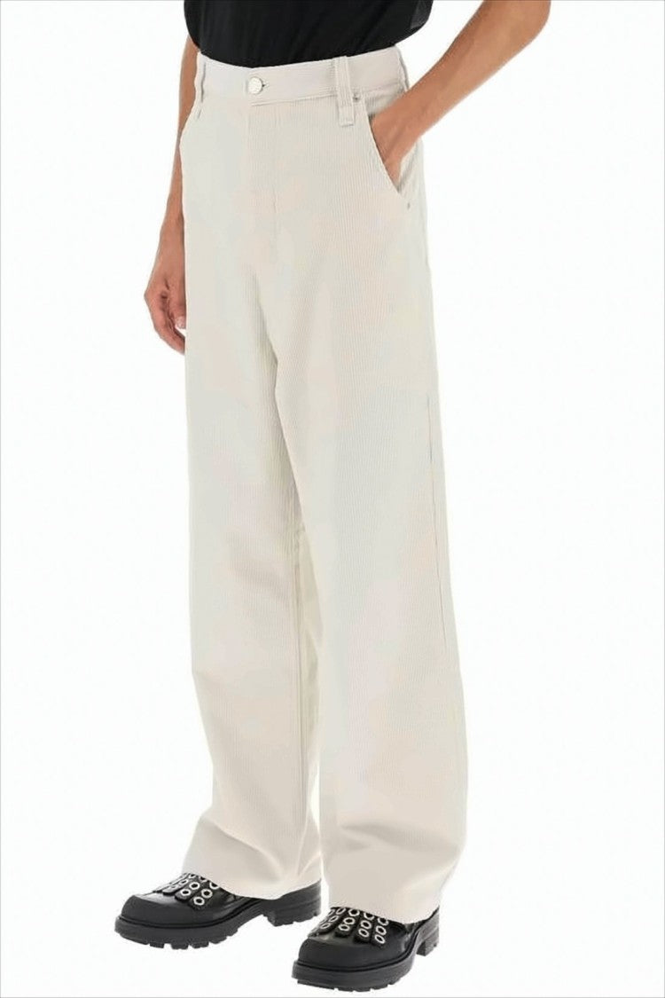 Straight-Leg Pants with Classic Five-Pocket Design
