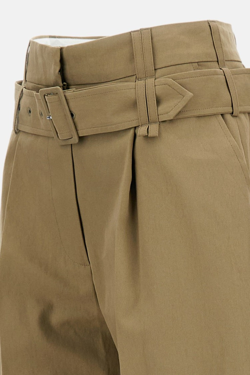 Pleated Wide-Leg Trousers