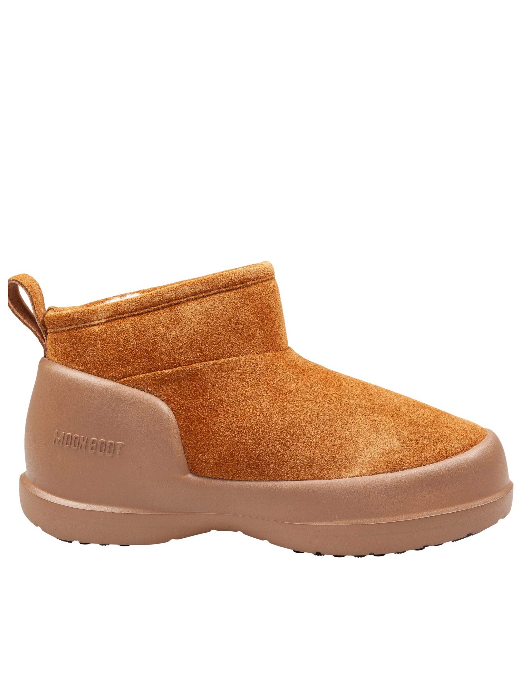 Low-Top Suede Half-, Cognac