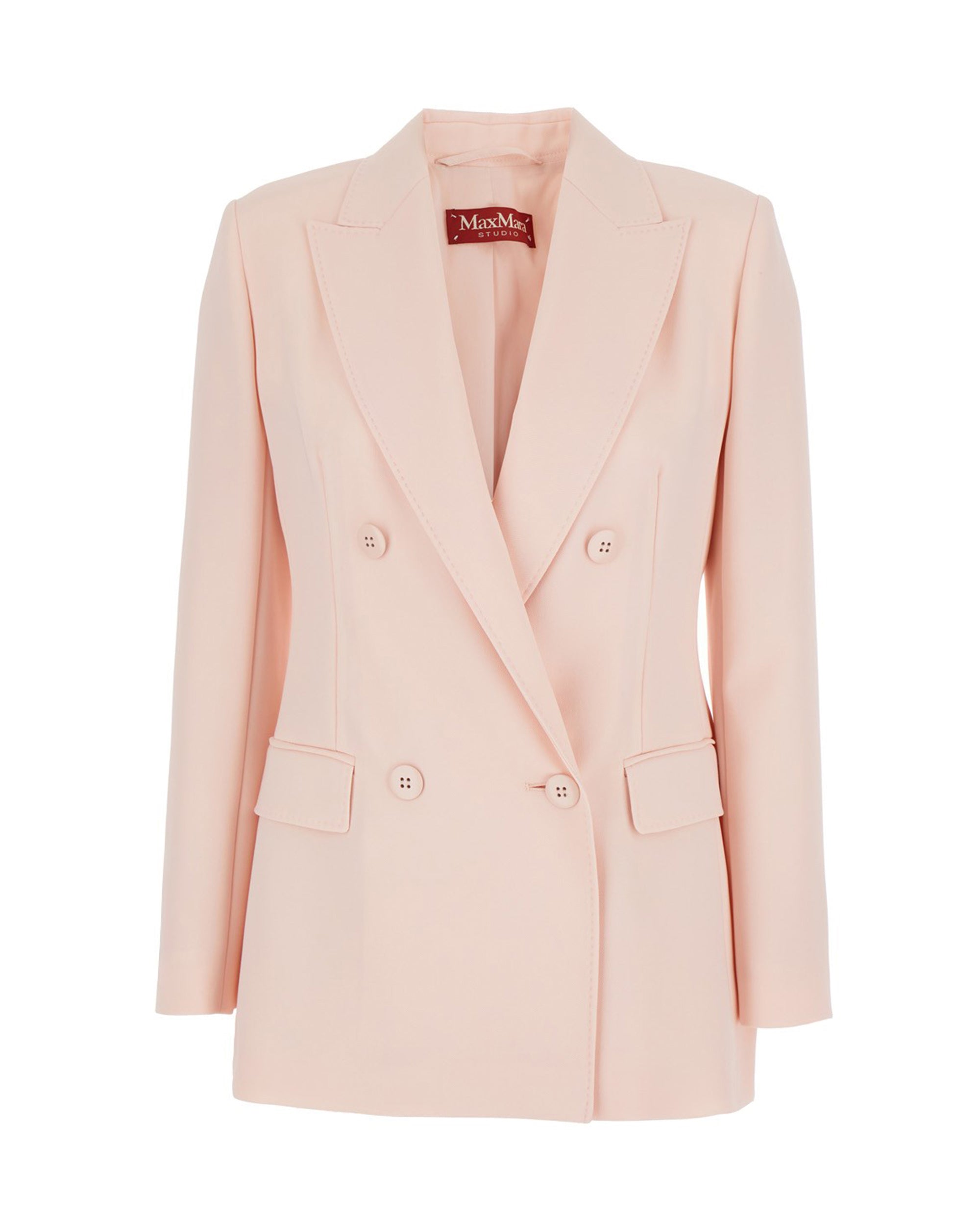 Pink Crepe Blazer